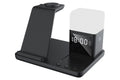 6 in 1 Charging Station with Alarm Clock Wireless Charger with Night Light for Smartphone/Watch/Earbuds Fast Charging Station