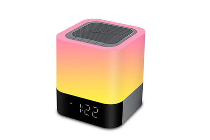 Night Lights Bluetooth Speaker Alarm Clock Bluetooth Speaker Touch Sensor Bedside Lamp Dimmable Multi-Color Bedside Lamp