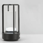 Table Lamp Rechargeable with Touch Dimmer for Bedroom - Black