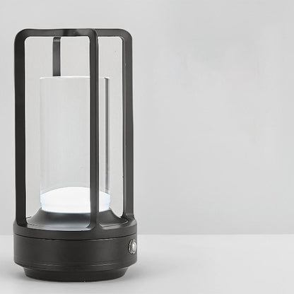 Table Lamp Rechargeable with Touch Dimmer for Bedroom - Black