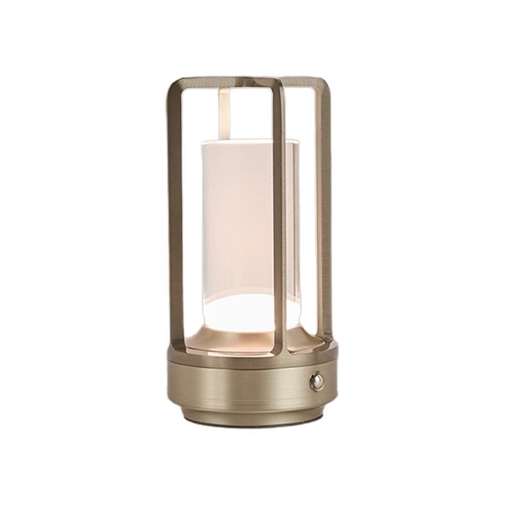 Table Lamp Rechargeable with Touch Dimmer for Bedroom - Black