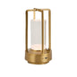 Table Lamp Rechargeable with Touch Dimmer for Bedroom - Gold