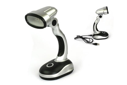 12 Bulb LED Portable Desk Lamp Computer Bedside Table Camping Light