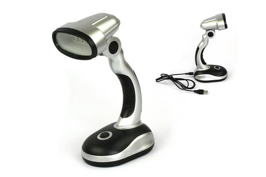 12 Bulb LED Portable Desk Lamp Computer Bedside Table Camping Light