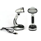 12 Bulb LED Portable Desk Lamp Computer Bedside Table Camping Light