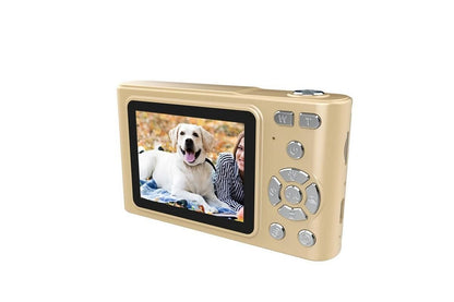 4K HD Digital Camera for Photography and Video Vlogging Camera Camera with 32G Memory Card 16X Digital Zoom -Gold