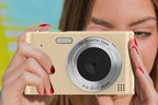 4K HD Digital Camera for Photography and Video Vlogging Camera Camera with 32G Memory Card 16X Digital Zoom -Gold