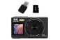 5K HD Dual Screen Digital Camera Point and Shoot Selfie Camera with LED Fill Light - Black