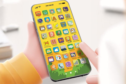 Learning Phone Toy with Over 10000 Educational Contents Touch Screen Early Education Gift - Deer