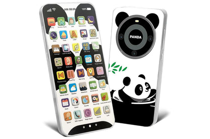 Learning Phone Toy with Over 10000 Educational Contents Touch Screen Early Education Gift - Panda