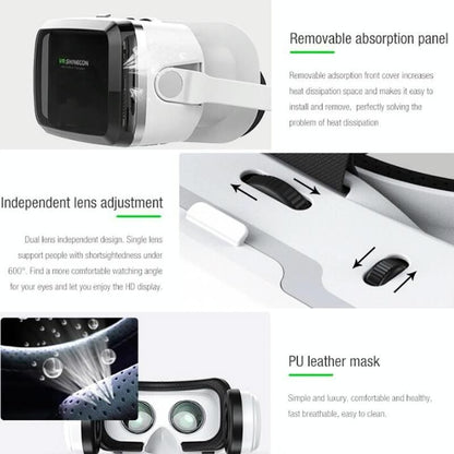 Wireless 3D VR Headset With Bluetooth - Compact