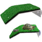 Turtle Basking Platform Simulation Grass Turtle Ramp for Fish Tank Aquarium - L