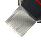 Stainless Steel Pet Flea Comb Fine Tooth Grooming Tool Red