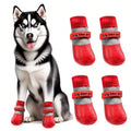 Waterproof Anti Slip Pet Shoes with Rubber Sole for Indoor and Outdoor Use Red - S