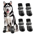 Waterproof Anti Slip Pet Shoes with Rubber Sole for Indoor and Outdoor Use Red - S