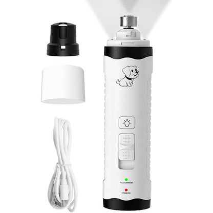 Electric Dog Nail Grinder - M3 Rechargeable Pet Nail Trimmer Grooming Tool