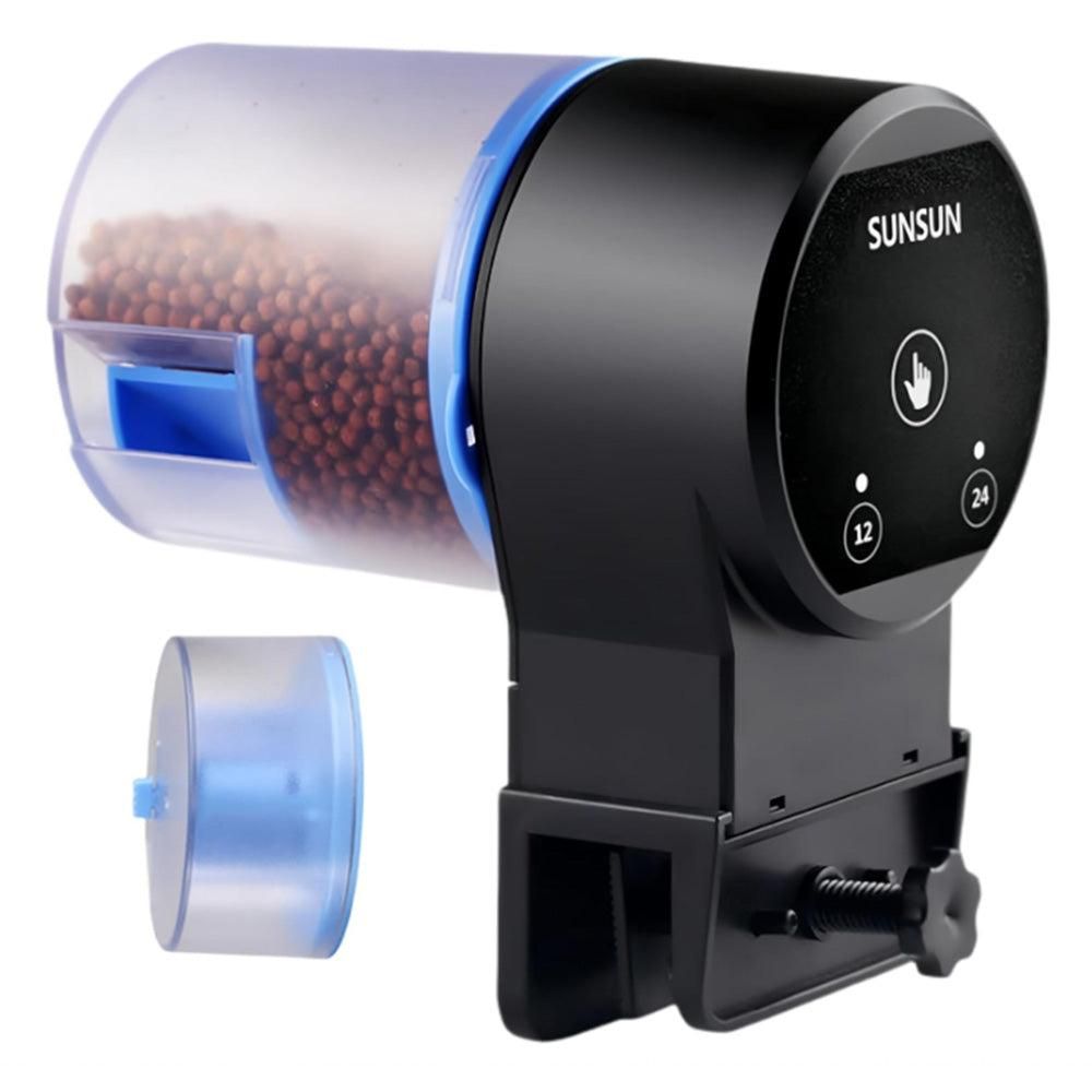 Automatic Fish Feeder Battery Powered Food Dispenser with Timer for Fish Tank Small Aquarium