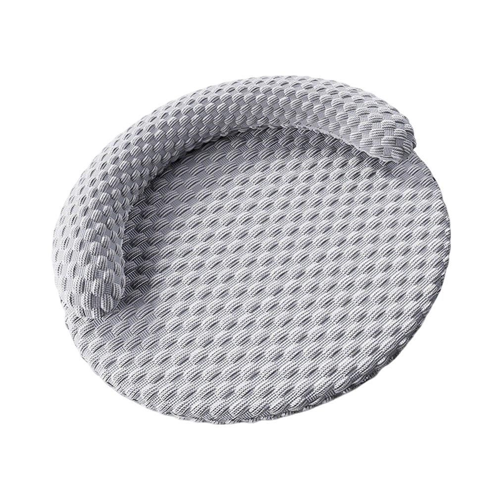 Washable Cooling Pet Bed with Removable Cover for Dogs & Cats - Dark Gray - M