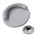 Washable Cooling Pet Bed with Removable Cover for Dogs & Cats - Dark Gray - M