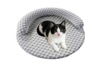 Washable Cooling Pet Bed with Removable Cover for Dogs & Cats - Dark Gray - M