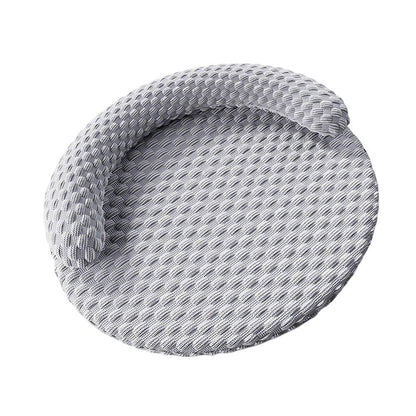 Washable Cooling Pet Bed with Removable Cover for Dogs & Cats - Dark Gray - L