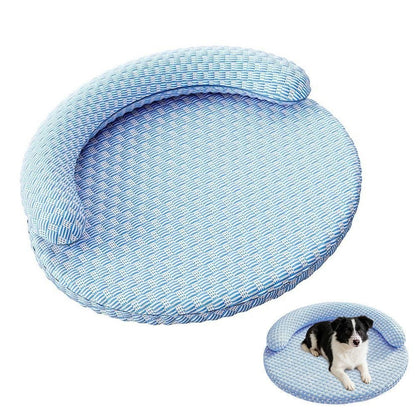 Washable Cooling Pet Bed with Removable Cover for Dogs & Cats - Dark Gray - L