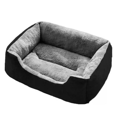 Rectangle Pet Bed for Dogs Cats Beds Warming Soft Calming Sleeping Puppy Bed Black - L
