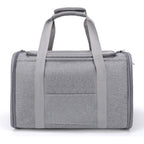 Foldable Travel Pet Carrier Bag Portable Cat Dog Kennel Bag Grey - S