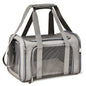 Foldable Travel Pet Carrier Bag Portable Cat Dog Kennel Bag Grey - L
