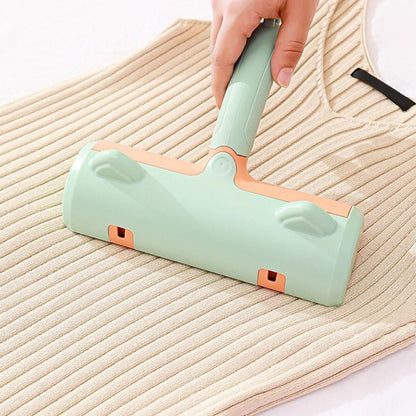 Reusable Pet Hair Remover Roller - For Dog & Cat Fur on Furniture & Clothes Green