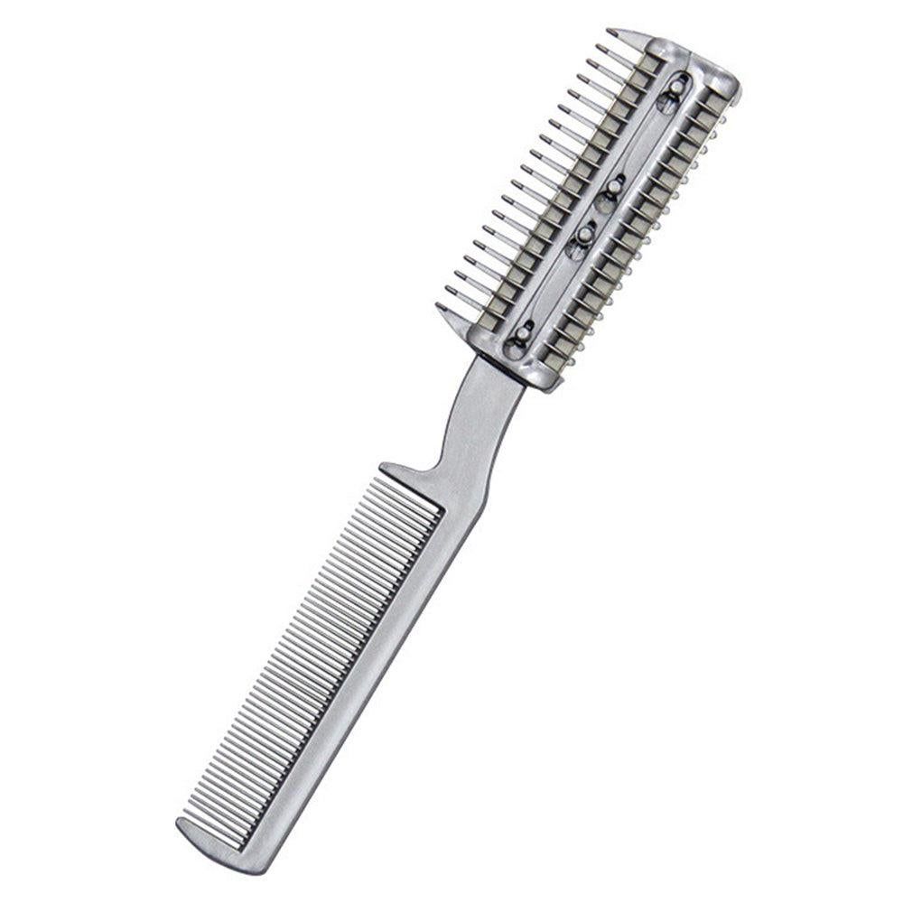 Two-Sided Pet Grooming Comb with Razor for Dog & Cat Fur Trimming