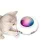 Automatic Electric Cat Toy with Feather Wand USB Rechargeable UFO