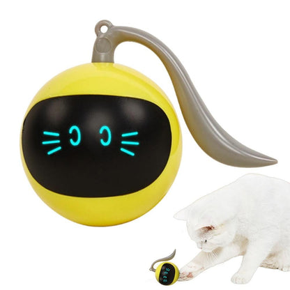 Electric Automatic Rolling Chase Ball Toy Interactive Cat Ball Toy Light Blue