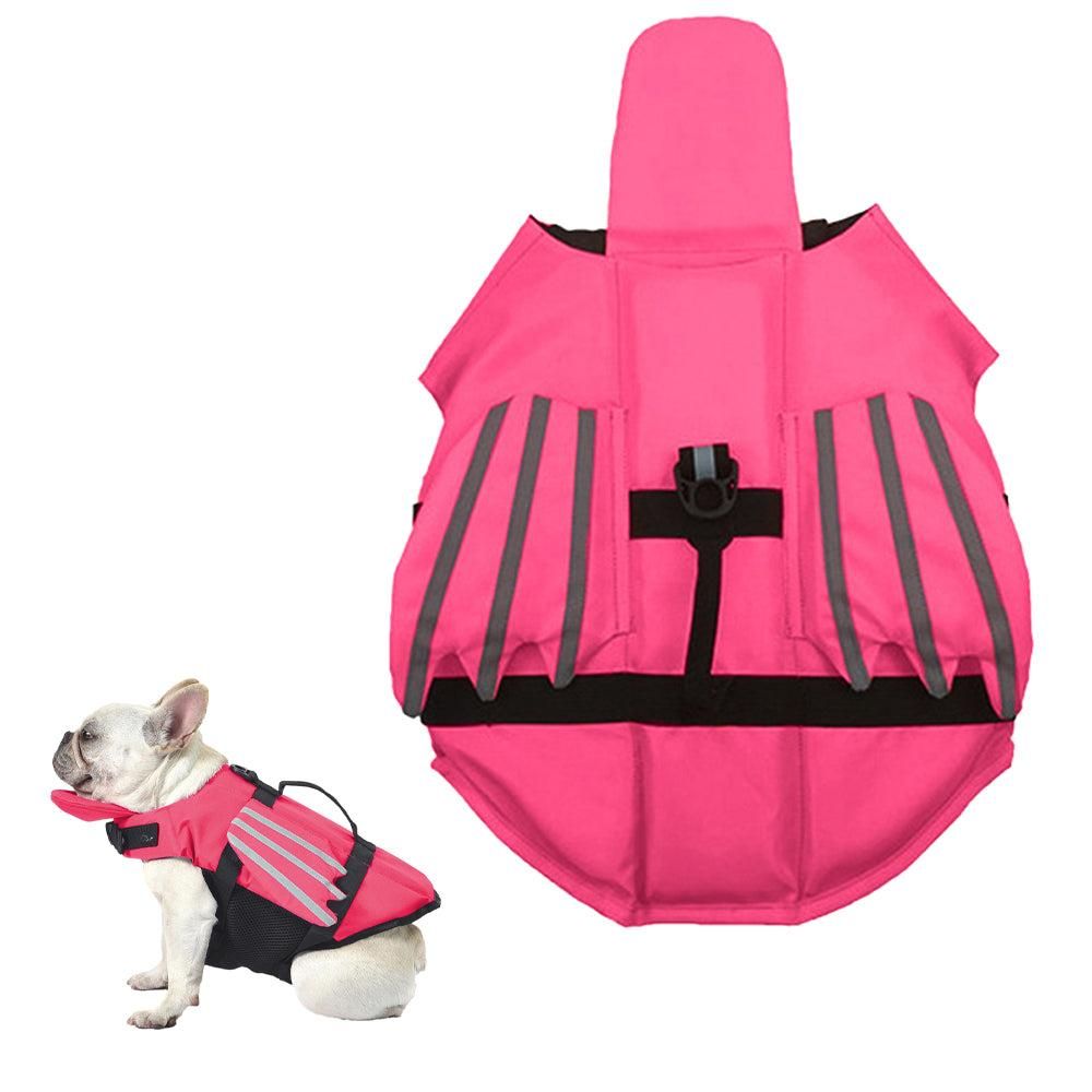 Dog Life Jacket Wings Pet Life Vest Adjustable Dog Flotation Swim Vest Blue - S