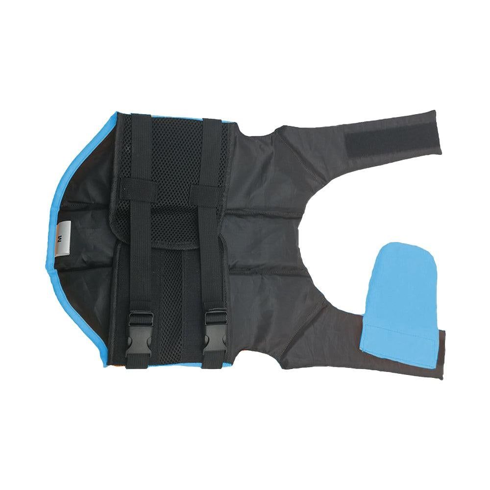 Dog Life Jacket Wings Pet Life Vest Adjustable Dog Flotation Swim Vest Blue - L