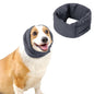 Dog Calming Ear Wraps Ear Protection Cover Pet Dog Head Muff Dark Gray - M