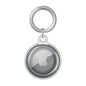 For Apple AirTag Case Clear TPU Protective Cover with Key Ring Black