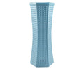 Geometric Decorative Vase-Blue