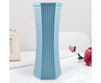 Geometric Decorative Vase-Blue