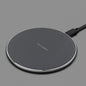 10W Qi Wireless Fast Charger with 1m USB Charging Cable for Smartphones - Black