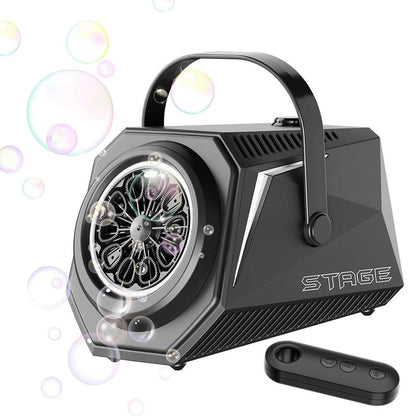 Bubble Machine Automatic Minute Big Bubbles Blower Maker for Outdoor Birthday Parties White