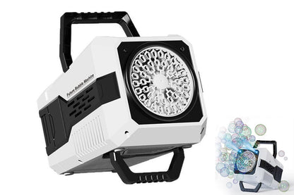 Bubble Machine Automatic Minute Big Bubbles Blower Maker for Outdoor Birthday Parties White