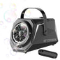 Bubble Machine Automatic Minute Big Bubbles Blower Maker for Outdoor Birthday Parties Black