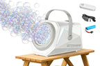 Bubble Machine Automatic Minute Big Bubbles Blower Maker for Outdoor Birthday Parties Black