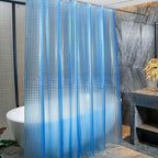 PEVA Thickened Shower Curtain Liner 180x180cm with Rustproof Grommets and Hooks - Style 1
