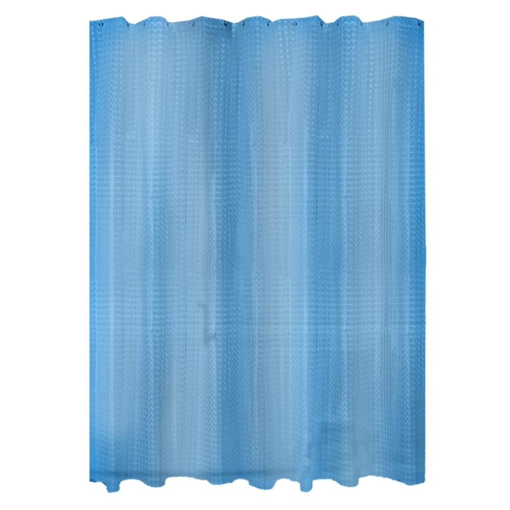 PEVA Thickened Shower Curtain Liner 180x180cm with Rustproof Grommets and Hooks - Style 1