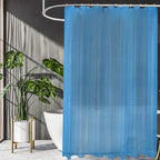 PEVA Thickened Shower Curtain Liner 180x180cm with Rustproof Grommets and Hooks - Style 1