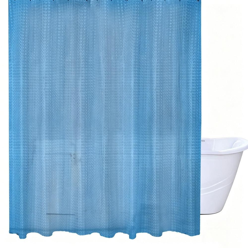 PEVA Thickened Shower Curtain Liner 180x180cm with Rustproof Grommets and Hooks - Style 1