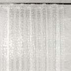 PEVA Thickened Shower Curtain Liner 180x180cm with Rustproof Grommets and Hooks - Style 2
