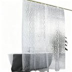 PEVA Thickened Shower Curtain Liner 180x180cm with Rustproof Grommets and Hooks - Style 2